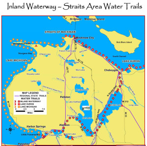 watertrails map inland waterway - image